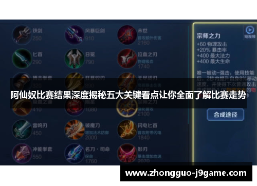 阿仙奴比赛结果深度揭秘五大关键看点让你全面了解比赛走势 阿仙奴比赛结果深度揭秘五大关键看点让你全面了解比赛走势